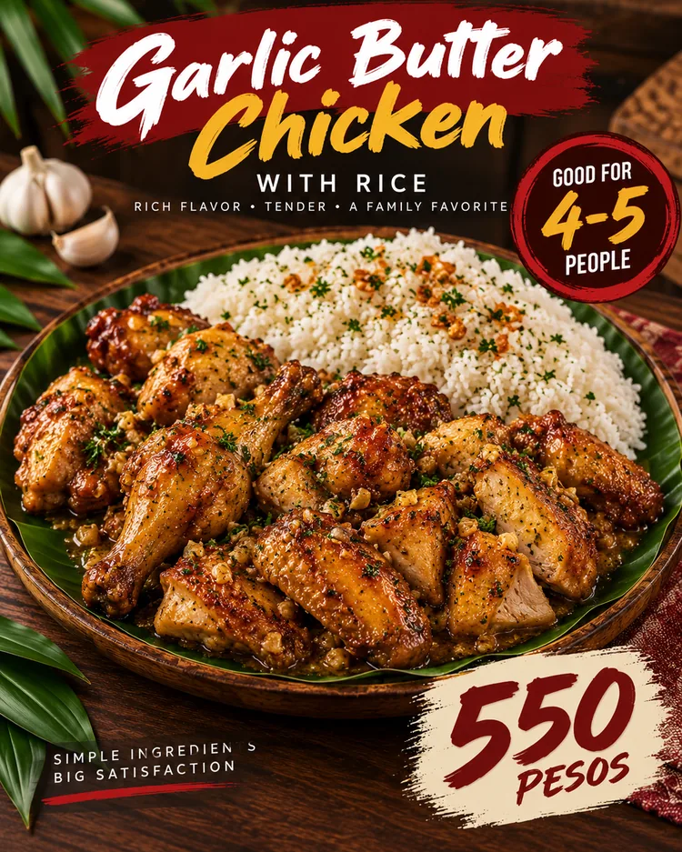 Garlic Butter Chicken with Rice
